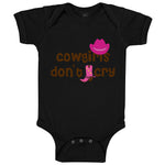 Baby Clothes Cowgirls Don'T Cry Western Style B Baby Bodysuits Boy & Girl Cotton
