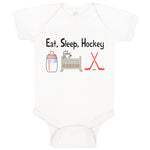 Baby Clothes Eat, Sleep, Hockey Baby Bodysuits Boy & Girl Newborn Clothes Cotton