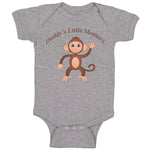 Baby Clothes Daddy's Little Monkey Dad Father's Day Baby Bodysuits Cotton