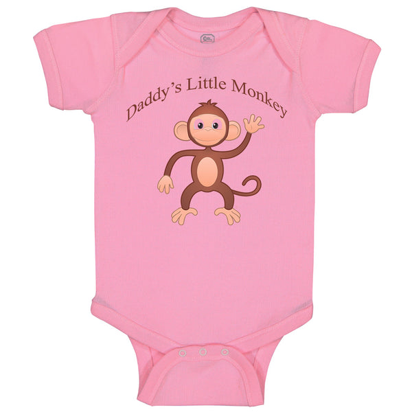 Baby Clothes Daddy's Little Monkey Dad Father's Day Baby Bodysuits Cotton