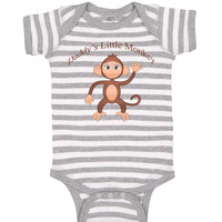 Baby Clothes Daddy's Little Monkey Dad Father's Day Baby Bodysuits Cotton