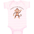 Baby Clothes Daddy's Little Monkey Dad Father's Day Baby Bodysuits Cotton