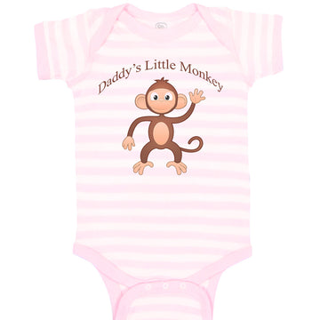 Baby Clothes Daddy's Little Monkey Dad Father's Day Baby Bodysuits Cotton