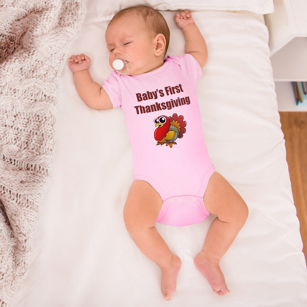 Cute Rascals® Baby Clothes Baby's First Thanksgiving Baby Bodysuit