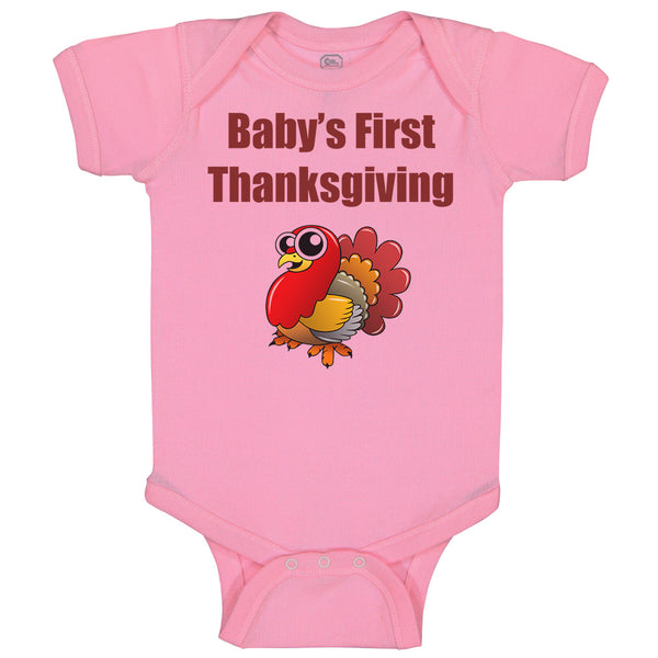 Baby Clothes Baby's First Thanksgiving Baby Bodysuits Boy & Girl Cotton