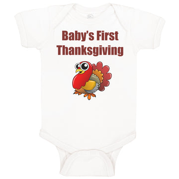 Baby Clothes Baby's First Thanksgiving Baby Bodysuits Boy & Girl Cotton