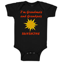 Baby Clothes I'M Grandma's and Grandpa's Sunshine Grandparents Baby Bodysuits