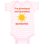 Baby Clothes I'M Grandma's and Grandpa's Sunshine Grandparents Baby Bodysuits
