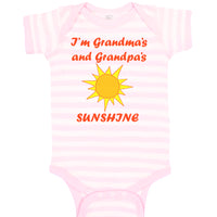 Baby Clothes I'M Grandma's and Grandpa's Sunshine Grandparents Baby Bodysuits