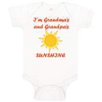 Baby Clothes I'M Grandma's and Grandpa's Sunshine Grandparents Baby Bodysuits