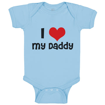Baby Clothes I Love My Daddy Dad Father's Day Style L Baby Bodysuits Cotton