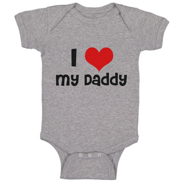 Baby Clothes I Love My Daddy Dad Father's Day Style L Baby Bodysuits Cotton