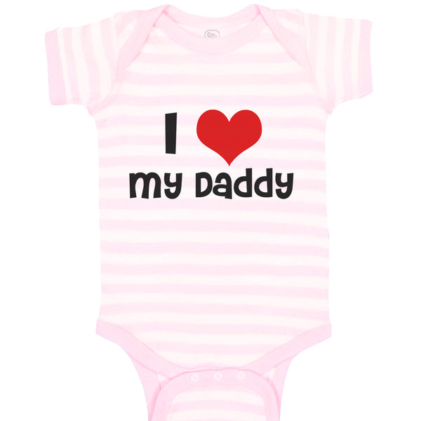 Baby Clothes I Love My Daddy Dad Father's Day Style L Baby Bodysuits Cotton