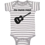 Baby Clothes My Daddy Plays Guitar Dad Father's Day B Baby Bodysuits Cotton