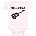 Baby Clothes My Daddy Plays Guitar Dad Father's Day B Baby Bodysuits Cotton