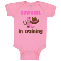 Baby Clothes Cowgirl in Training Western Style C Baby Bodysuits Cotton
