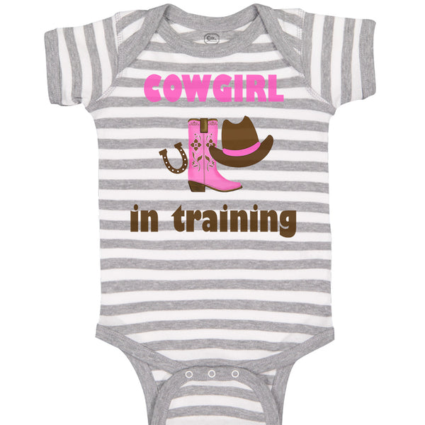 Baby Clothes Cowgirl in Training Western Style C Baby Bodysuits Cotton