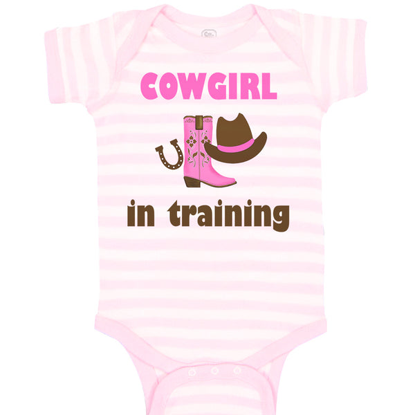 Baby Clothes Cowgirl in Training Western Style C Baby Bodysuits Cotton