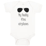 My Daddy Flies Airplanes Pilot Dad Father's Day Style C