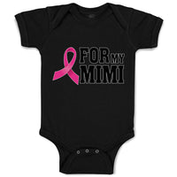 Baby Clothes For My Mimi with Ribbon Brease Cancer Awareness Baby Bodysuits