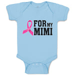 Baby Clothes For My Mimi with Ribbon Brease Cancer Awareness Baby Bodysuits