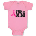 Baby Clothes For My Mimi with Ribbon Brease Cancer Awareness Baby Bodysuits