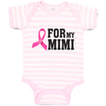 Baby Clothes For My Mimi with Ribbon Brease Cancer Awareness Baby Bodysuits