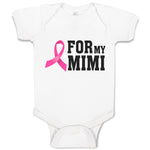 Baby Clothes For My Mimi with Ribbon Brease Cancer Awareness Baby Bodysuits