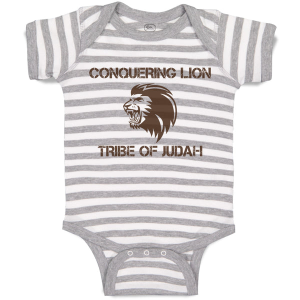 Baby Clothes Conquering Lion Tribe of Judah Christian Jesus God Baby Bodysuits