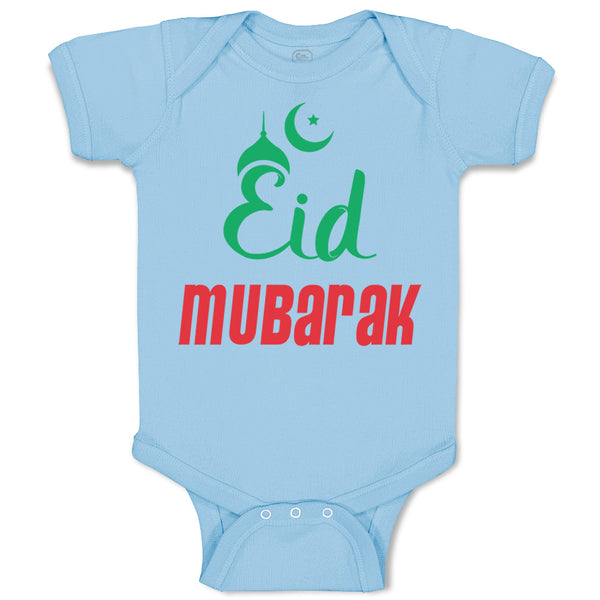 Baby Clothes Eid Mubarak Arabic Baby Bodysuits Boy & Girl Newborn Clothes Cotton