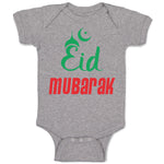 Baby Clothes Eid Mubarak Arabic Baby Bodysuits Boy & Girl Newborn Clothes Cotton