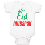 Baby Clothes Eid Mubarak Arabic Baby Bodysuits Boy & Girl Newborn Clothes Cotton