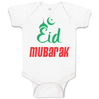 Baby Clothes Eid Mubarak Arabic Baby Bodysuits Boy & Girl Newborn Clothes Cotton