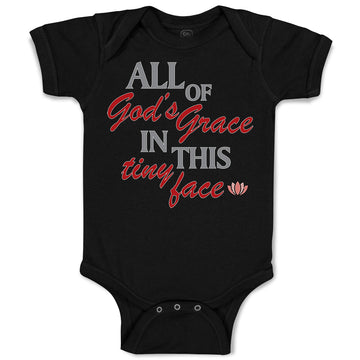 Baby Clothes All of God's Grace in This Tiny Face Christian Baby Bodysuits