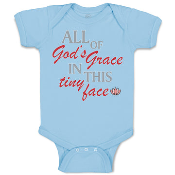 Baby Clothes All of God's Grace in This Tiny Face Christian Baby Bodysuits