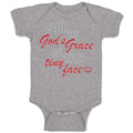 Baby Clothes All of God's Grace in This Tiny Face Christian Baby Bodysuits