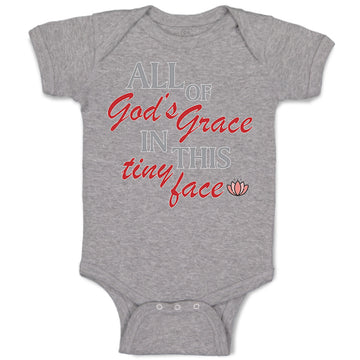 Baby Clothes All of God's Grace in This Tiny Face Christian Baby Bodysuits