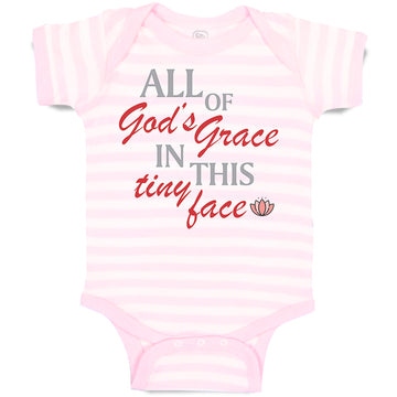 Baby Clothes All of God's Grace in This Tiny Face Christian Baby Bodysuits