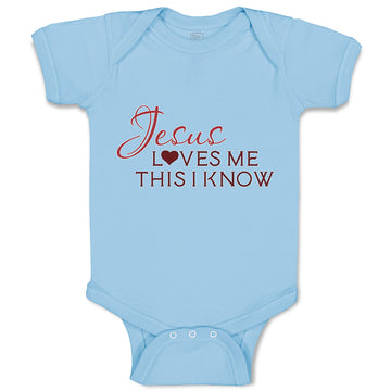 Baby Clothes Jesus Loves Me This I Know Christian Jesus God Style B Cotton