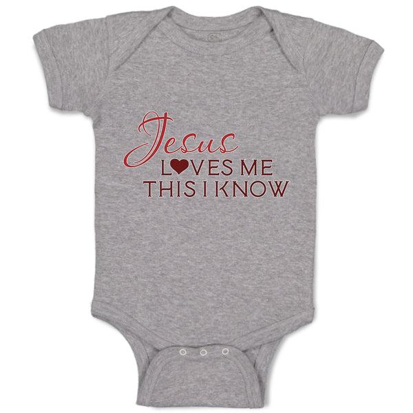 Baby Clothes Jesus Loves Me This I Know Christian Jesus God Style B Cotton