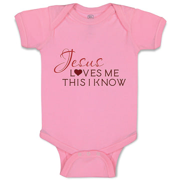Baby Clothes Jesus Loves Me This I Know Christian Jesus God Style B Cotton