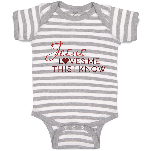Baby Clothes Jesus Loves Me This I Know Christian Jesus God Style B Cotton