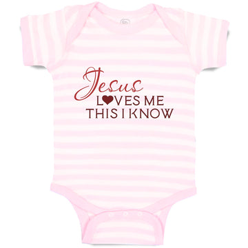 Baby Clothes Jesus Loves Me This I Know Christian Jesus God Style B Cotton