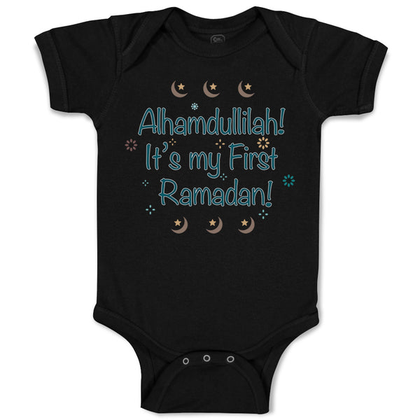 Baby Clothes Alhamdullilah It's My First Ramadan Arabic Baby Bodysuits Cotton