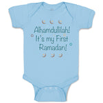 Baby Clothes Alhamdullilah It's My First Ramadan Arabic Baby Bodysuits Cotton