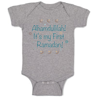 Baby Clothes Alhamdullilah It's My First Ramadan Arabic Baby Bodysuits Cotton