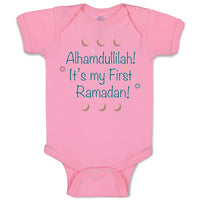 Baby Clothes Alhamdullilah It's My First Ramadan Arabic Baby Bodysuits Cotton