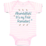 Baby Clothes Alhamdullilah It's My First Ramadan Arabic Baby Bodysuits Cotton