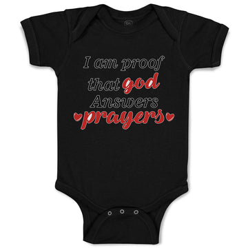 Baby Clothes I Am Proof That God Answers Prayers Jewish Baby Bodysuits Cotton