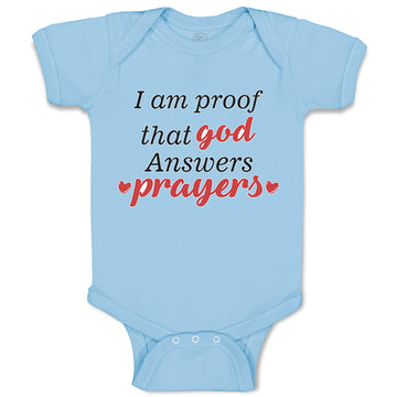 Baby Clothes I Am Proof That God Answers Prayers Jewish Baby Bodysuits Cotton